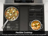 6.3 cu. ft. Smart Freestanding Electric Range with Rapid Boil(TM) & Self Clean in Stainless Steel - (NE63A6311SS)