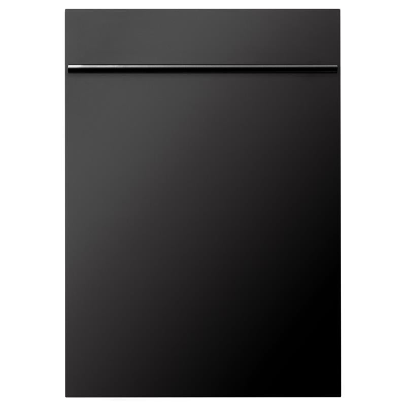 ZLINE 18 in. Compact Top Control Dishwasher with Stainless Steel Tub and Modern Style Handle, 52 dBa (DW-18) [Color: Black Stainless] - (DWBSH18)
