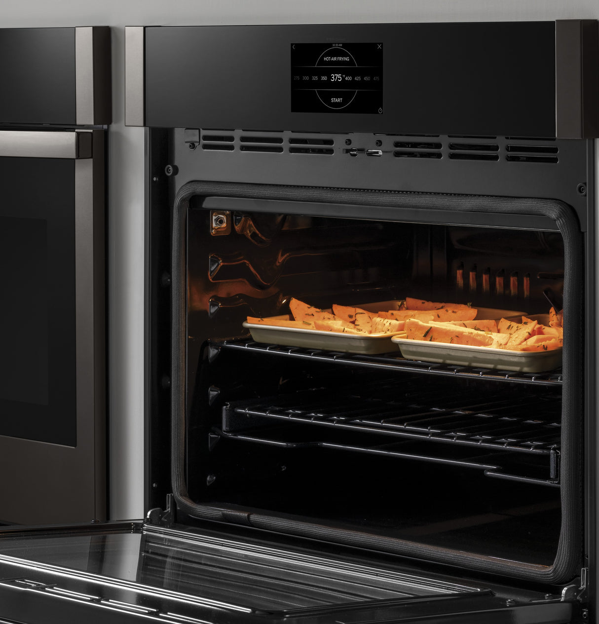 GE Profile(TM) 30" Smart Built-In Convection Double Wall Oven with No Preheat Air Fry and Precision Cooking - (PTD7000BNTS)