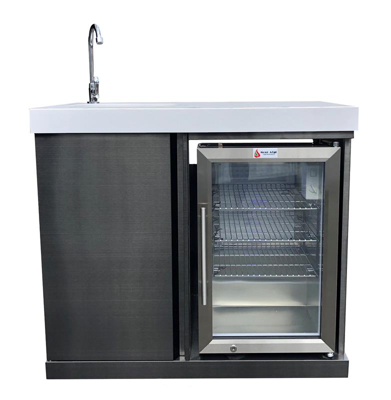 Mont Alpi Black Stainless Steel Beverage Center - (MASFBSS)