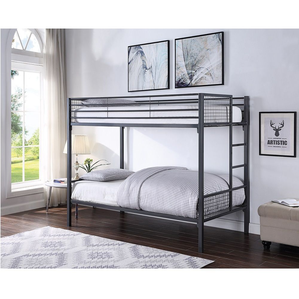 Gelsey - Twin Bunk Bed - Sandy Black