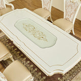 HD-1882 - Dining Table - Ivory / Gold