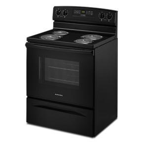 30" Amana Electric Range With Bake Assist Temps - Black