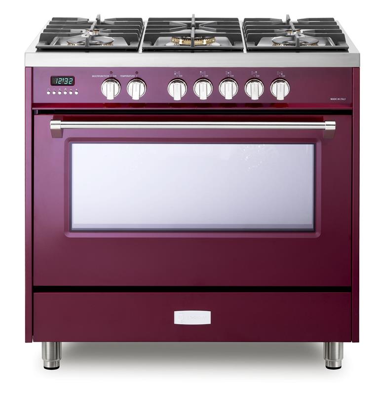 Designer 36" Dual Fuel Single Oven Range - Burgundy - (VDFSGE365BU)