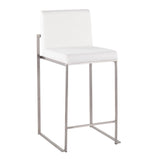 Fuji - High Back Upholstered Counter Stool Set