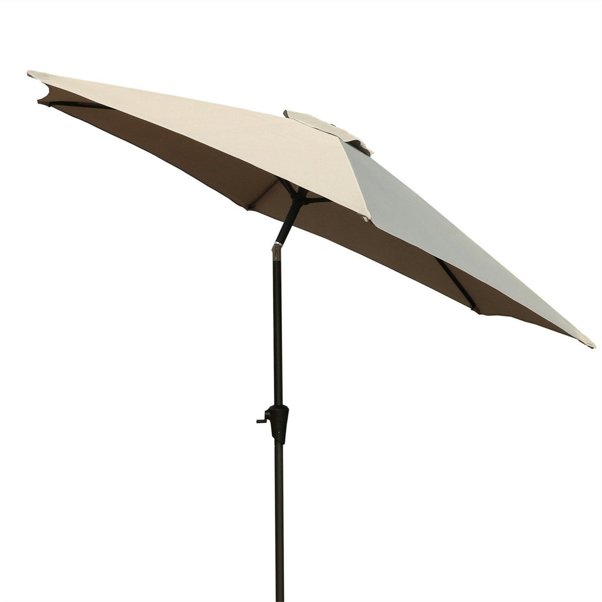 8.8' Outdoor Aluminum Patio Umbrella With 42 Pound Square Resin Umbrella Base