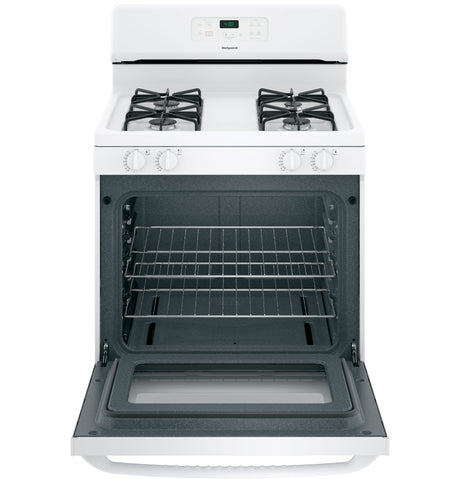 Hotpoint(R) 30" Free-Standing Standard Clean Gas Range - (RGBS400DMWW)