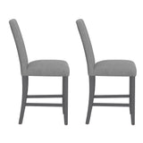 Zeph - Upholstered Barstools (Set of 2) - Gray