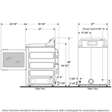 GE(R) ENERGY STAR(R) 7.4 cu. ft. Capacity Smart aluminized alloy drum Electric Dryer with Sanitize Cycle and Sensor Dry - (GTD84ECSNWS)