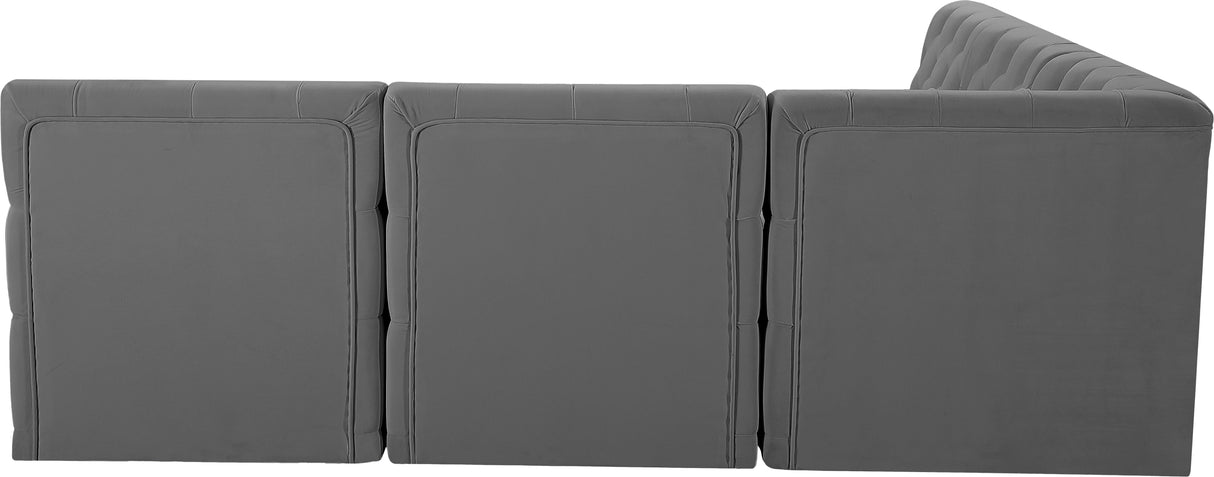 Tuft - Modular Sectional 5 Piece - Gray - Modern & Contemporary