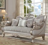 HD-2662 - 3 Piece Sofa Set - Pearl Silver