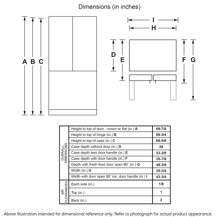 GE(R) ENERGY STAR(R) 27.0 Cu. Ft. French-Door Refrigerator - (GNE27JMMES)