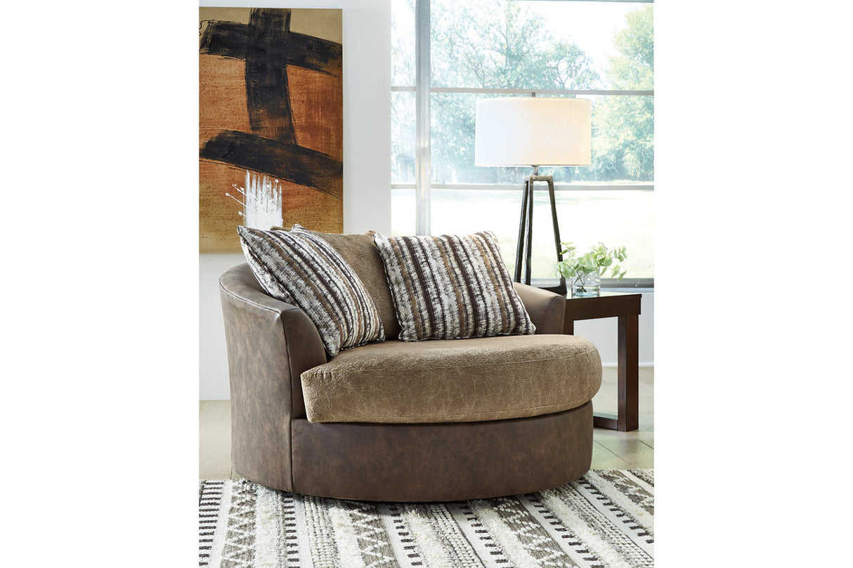 Alesbury Oversized Swivel Accent Chair - (1870421)
