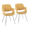 Vintage Flair - Chair (Set of 2) - Chrome Legs