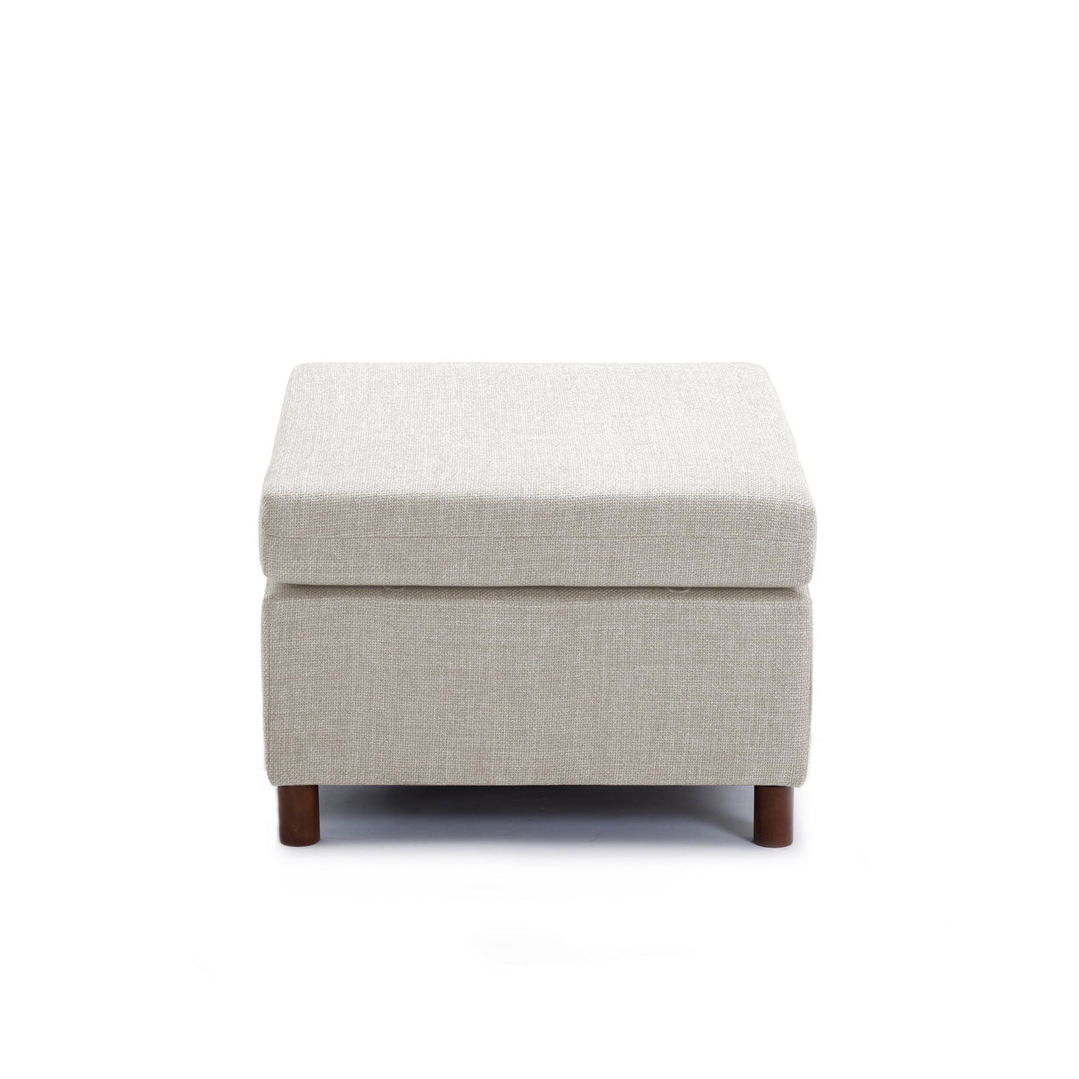 Single Movable Ottoman For Modular Sectional Sofa Couch Without Storage Function, Cushion Covers Removable And Washable