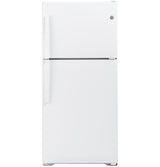 GE(R) ENERGY STAR(R) 19.2 Cu. Ft. Top-Freezer Refrigerator - (GTE19JTNRWW)