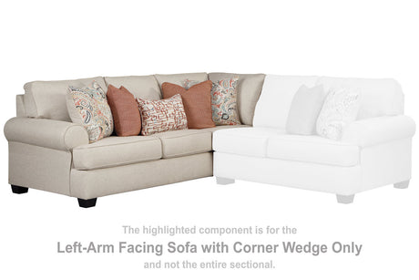 Amici Left-arm Facing Sofa With Corner Wedge - (1920248)