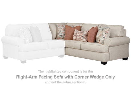 Amici Right-arm Facing Sofa With Corner Wedge - (1920249)