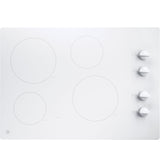 GE(R) 30" Built-In Knob Control Electric Cooktop - (JP3030TJWW)