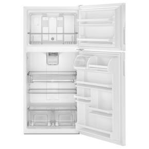 30" Wide Top Freezer Refrigerator With PowerCold Feature - 18 Cubic Feet - White