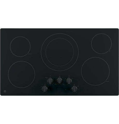 GE(R) 36" Built-In Knob Control Electric Cooktop - (JP3036DLBB)