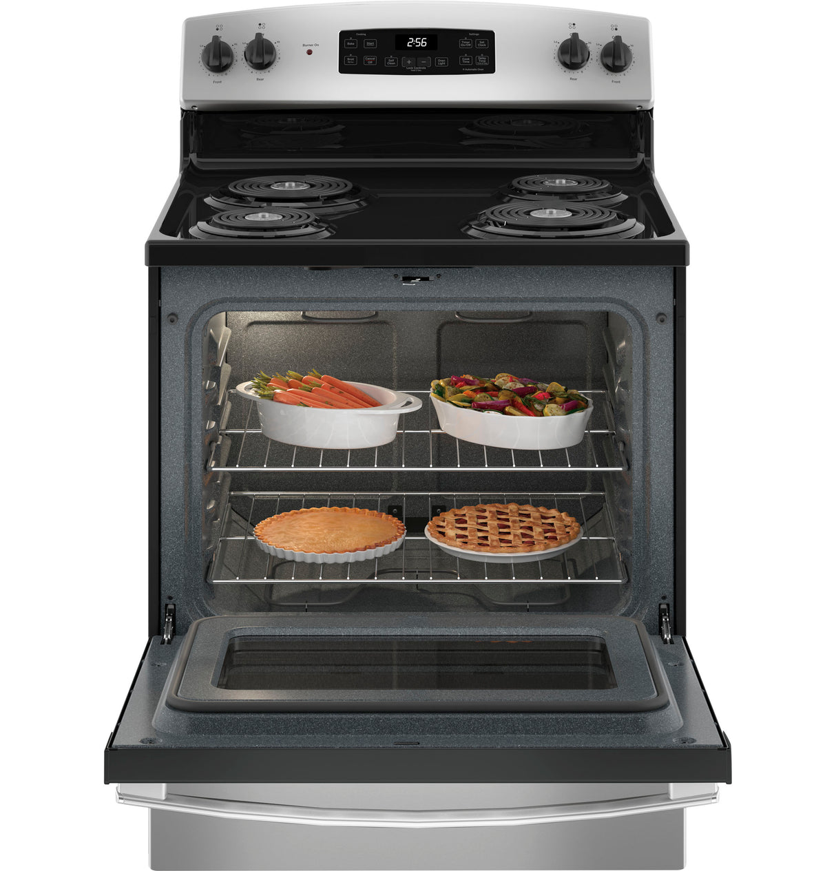 GE(R) 30" Free-Standing Self-Clean Electric Range - (JB256RTSS)