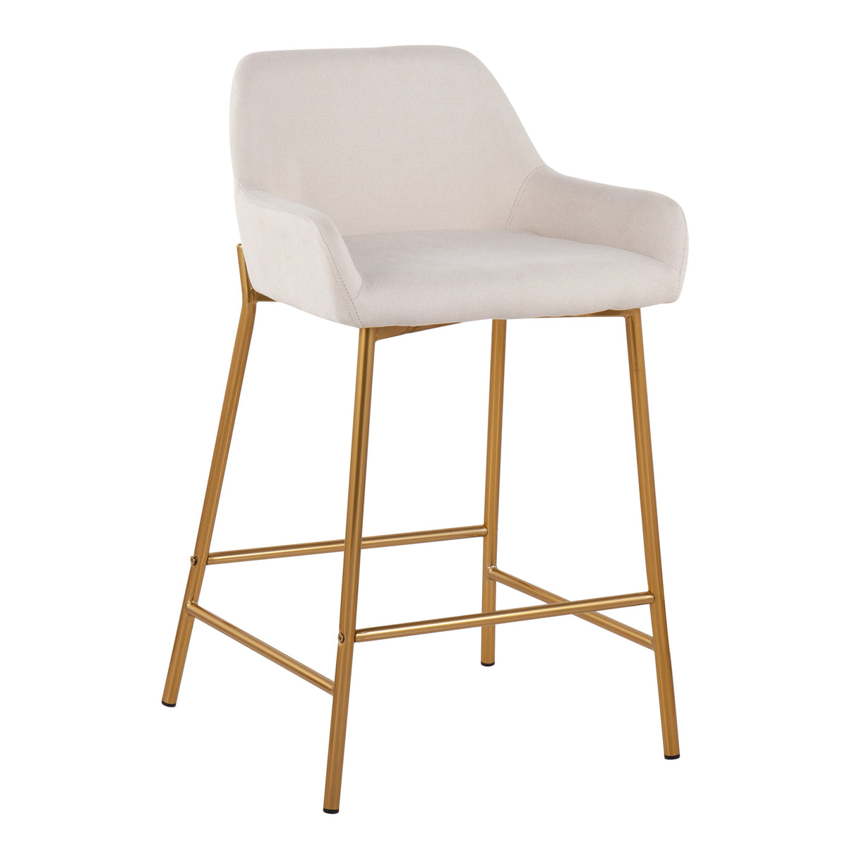 Daniella - Contemporary / Glam Fixed Height Counter Stool (Set of 2)