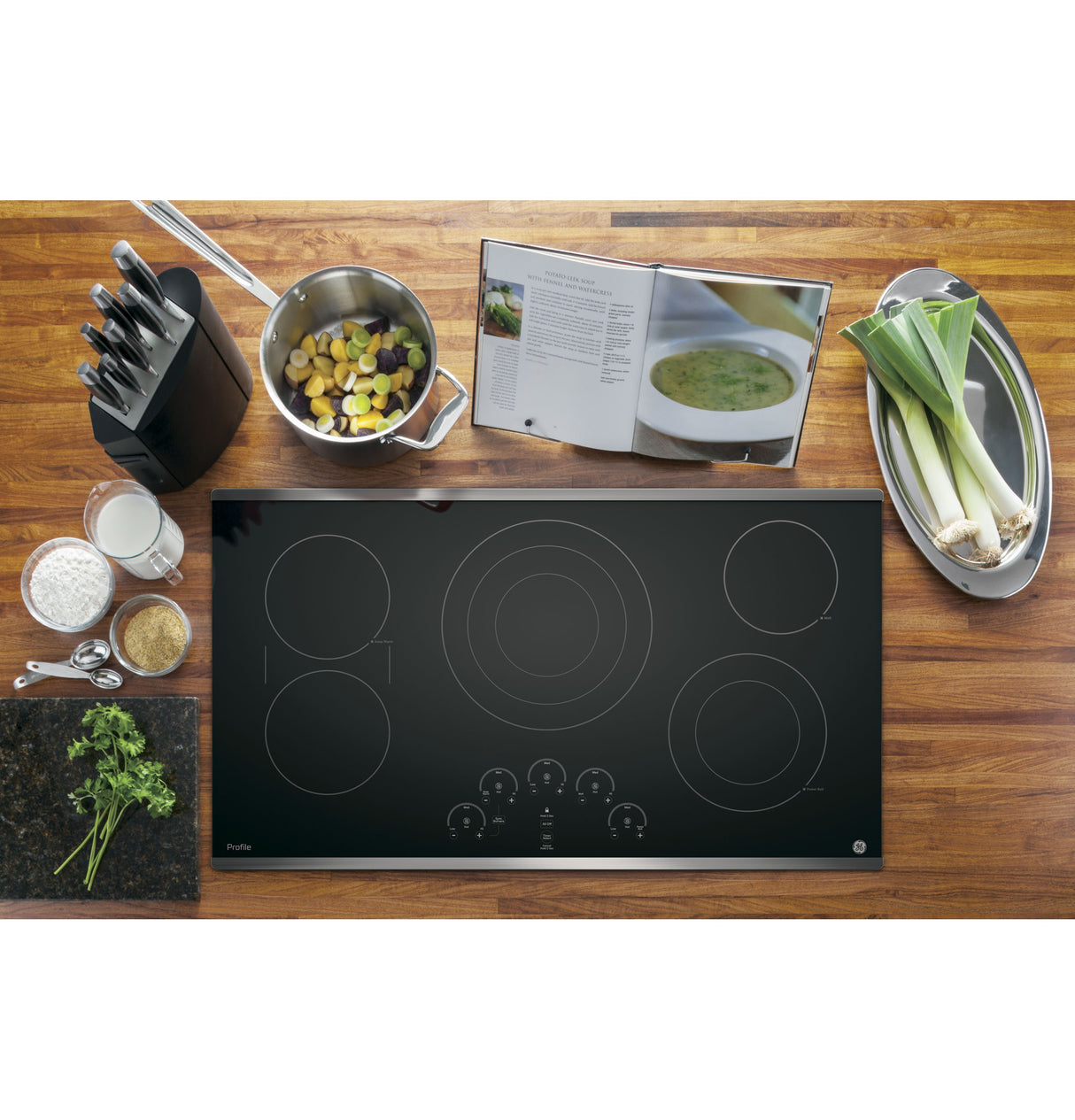 GE Profile(TM) 36" Built-In Touch Control Cooktop - (PP9036SJSS)