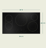 Caf(eback)(TM) 36" Touch-Control Electric Cooktop - (CEP90361TBB)