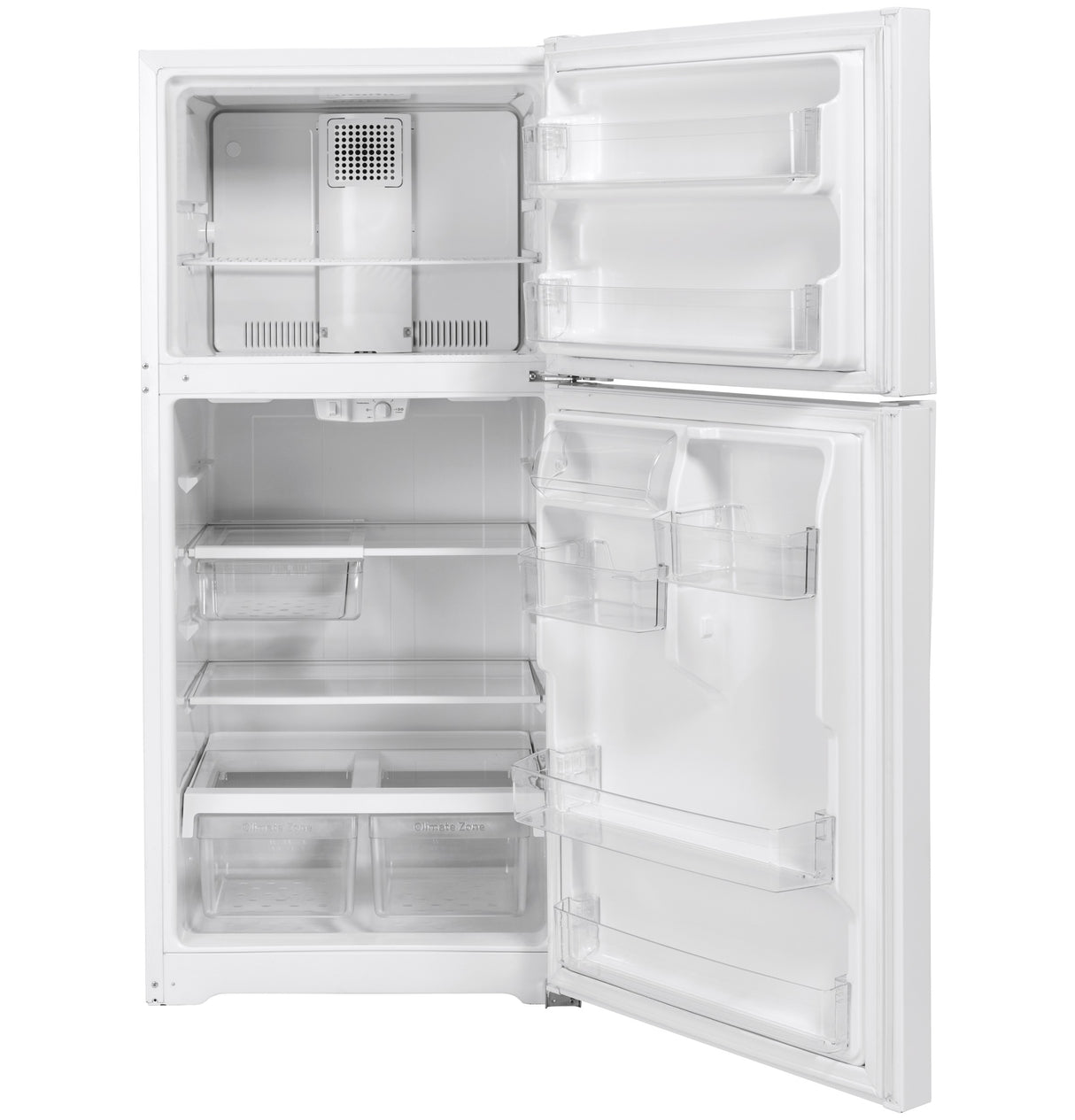 GE(R) ENERGY STAR(R) 19.2 Cu. Ft. Top-Freezer Refrigerator - (GTE19JTNRWW)