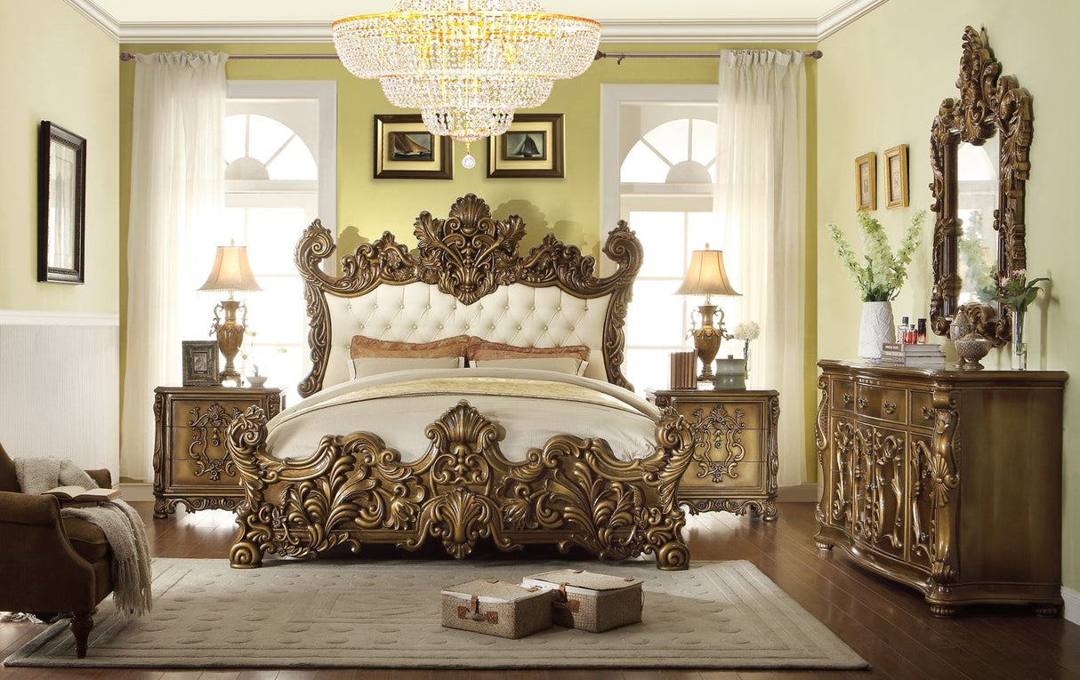 HD-8008 - 5 Piece Bedroom Set California King - Bronze