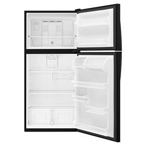 30" Wide Top Freezer Refrigerator - 18 Cubic Feet - Black