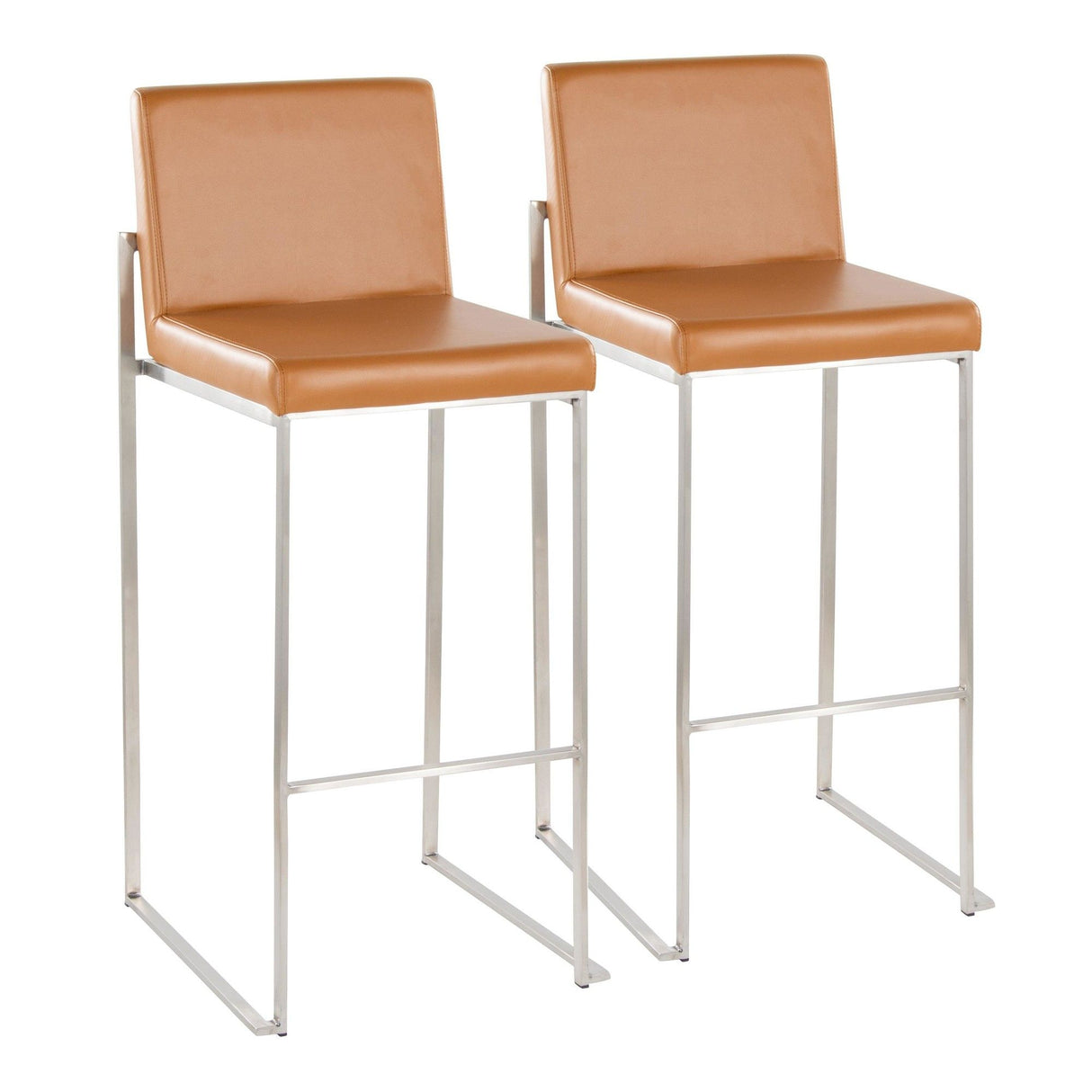 Fuji - High Back Upholstered Barstool Set