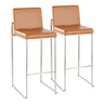 Fuji - High Back Upholstered Barstool Set