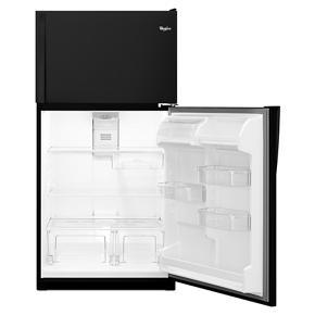 33" Wide Top Freezer Refrigerator - 20 Cubic Feet - Black