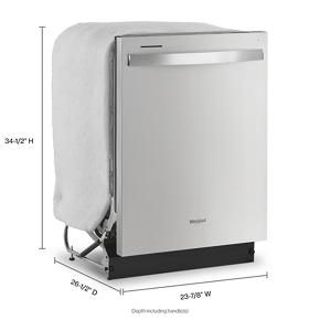 55 dBA Fingerprint Resistant Quiet Dishwasher With Boost Cycle