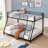 Twin Over Full Metal Bunk Bed - Black