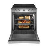 64 Cubic Feet Smart Slide-In Electric Range With Scan-To-Cook Technology - Gray