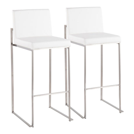 Fuji - High Back Upholstered Barstool Set