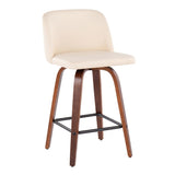 Toriano - Counter Stool With Square Footrest Set