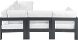 Nizuc - Outdoor Patio Modular Sectional 5 Piece - White