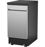 GE(R) ENERGY STAR(R) 18" Stainless Steel Interior Portable Dishwasher with Sanitize Cycle - (GPT145SSLSS)