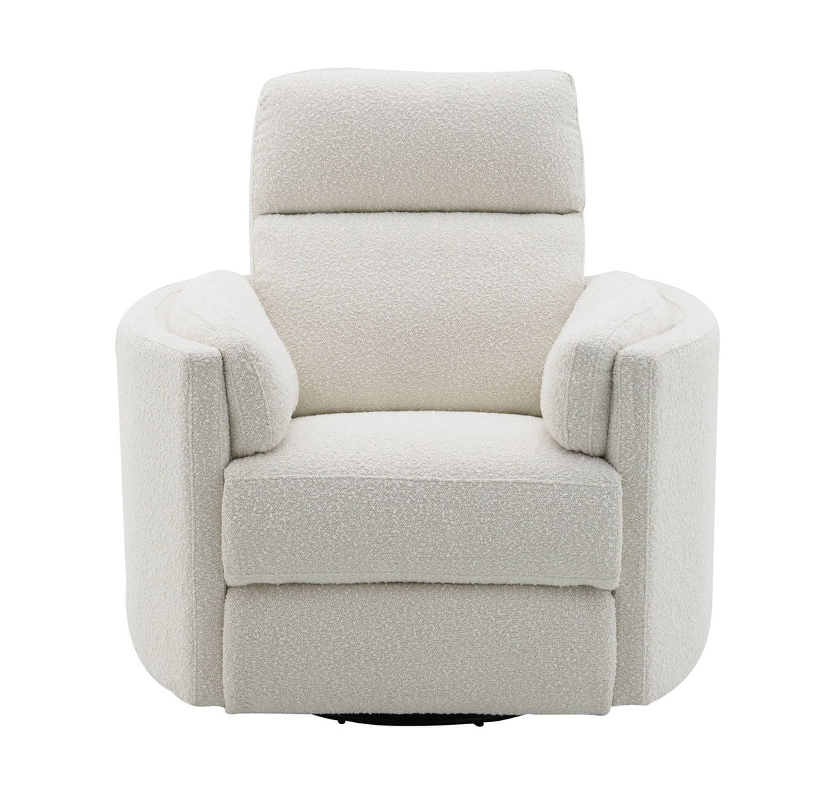 Sagen - Chenille Glider Recliner With Swivel