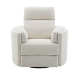 Sagen - Chenille Glider Recliner With Swivel