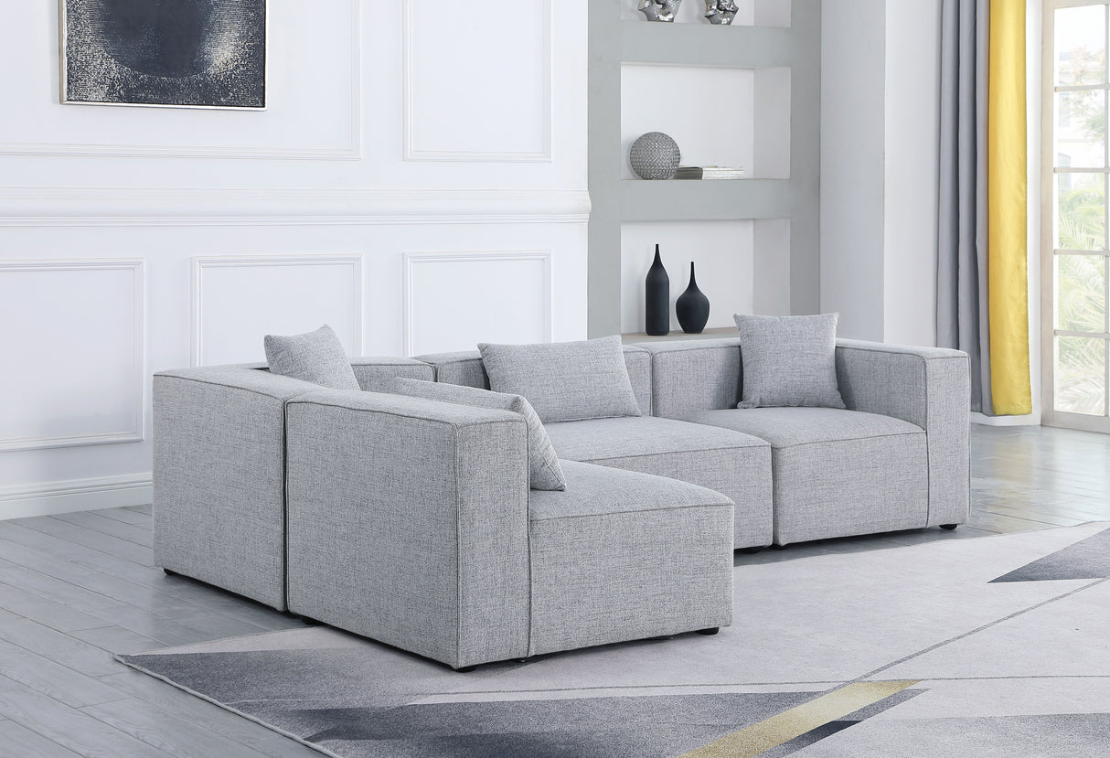 Cube - Modular Sectional 4 Piece - Gray