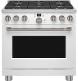 Caf(eback)(TM) 36" Smart Dual-Fuel Commercial-Style Range with 6 Burners (Natural Gas) - (C2Y366P4TW2)