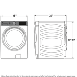 GE Profile(TM) 5.3 cu. ft. Capacity Smart Front Load ENERGY STAR(R) Steam Washer with Adaptive SmartDispense(TM) UltraFresh Vent System Plus(TM) with OdorBlock(TM) - (PFW950SPTDS)