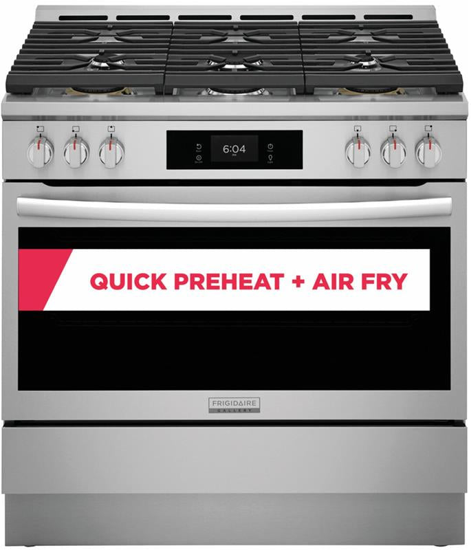 36" Gas Range with Air Fry - (GCFG3661A)