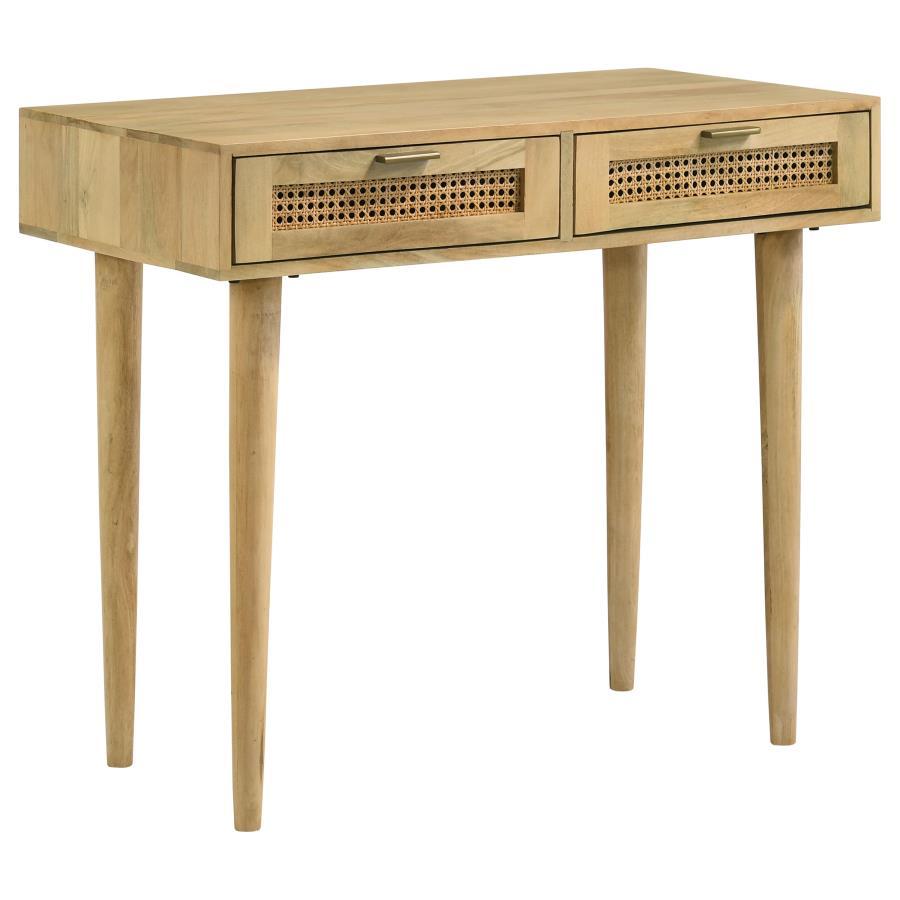 Zamora - Rectangular 2-Drawer Accent Writing Desk - Natural