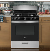 GE(R) 30" Free-Standing Gas Range - (JGBS30RETSS)